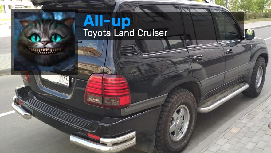 All-up Toyota Land Cruiser