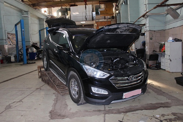 Hyundai Santa fe 2012 года 175.4 л.с. 2359 Установка ГБО