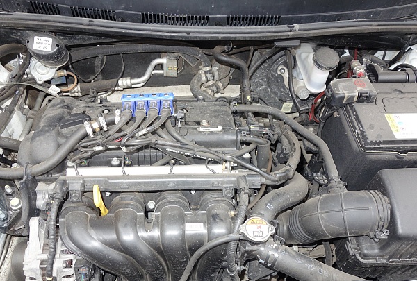 Форсунки ГБО на Hyundai Solaris 2011 года 106.1 л.с. 1396