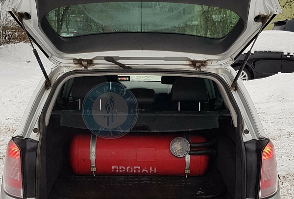 Баллон ГБО на Opel Astra 2007 года 115.6 л.с. 1598 2