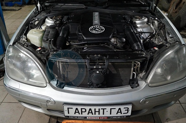 Форсунки ГБО на Mercedes S500 2001 года 305.9 л.с. 4966 2